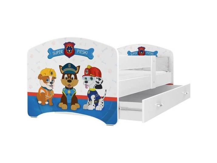 Lit Enfant Happy 80x160 Pat Patrouille Blanc