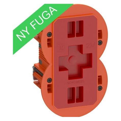 LK FUGA Air Slim forfradåse 2 modul, orange (504D3520)