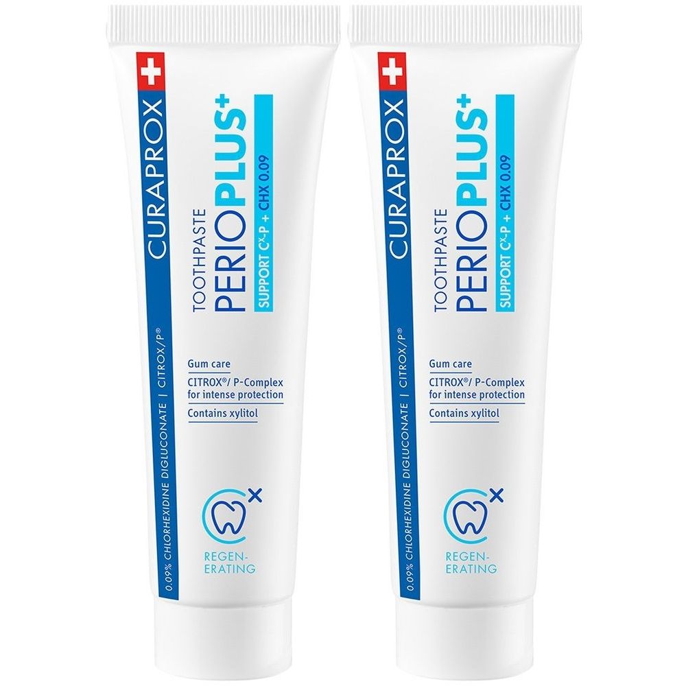 Curaprox perio Plus+ Support Zahnpasta 2x 2x75 ml