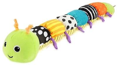 Uplifted Finds Musical Stuffed Animal Tummy Time Toy With Ruler Design green Caterpillar