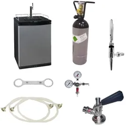ich-zapfe Zapfanlage Cold Brew Komplettset 50L Kühlschrank N2-Drucksystem Flach