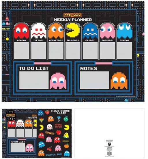 Pyramid Int. Pac-Man High Score A4 Desk Planner & Stickers-Standaard (Diversen) Nieuw