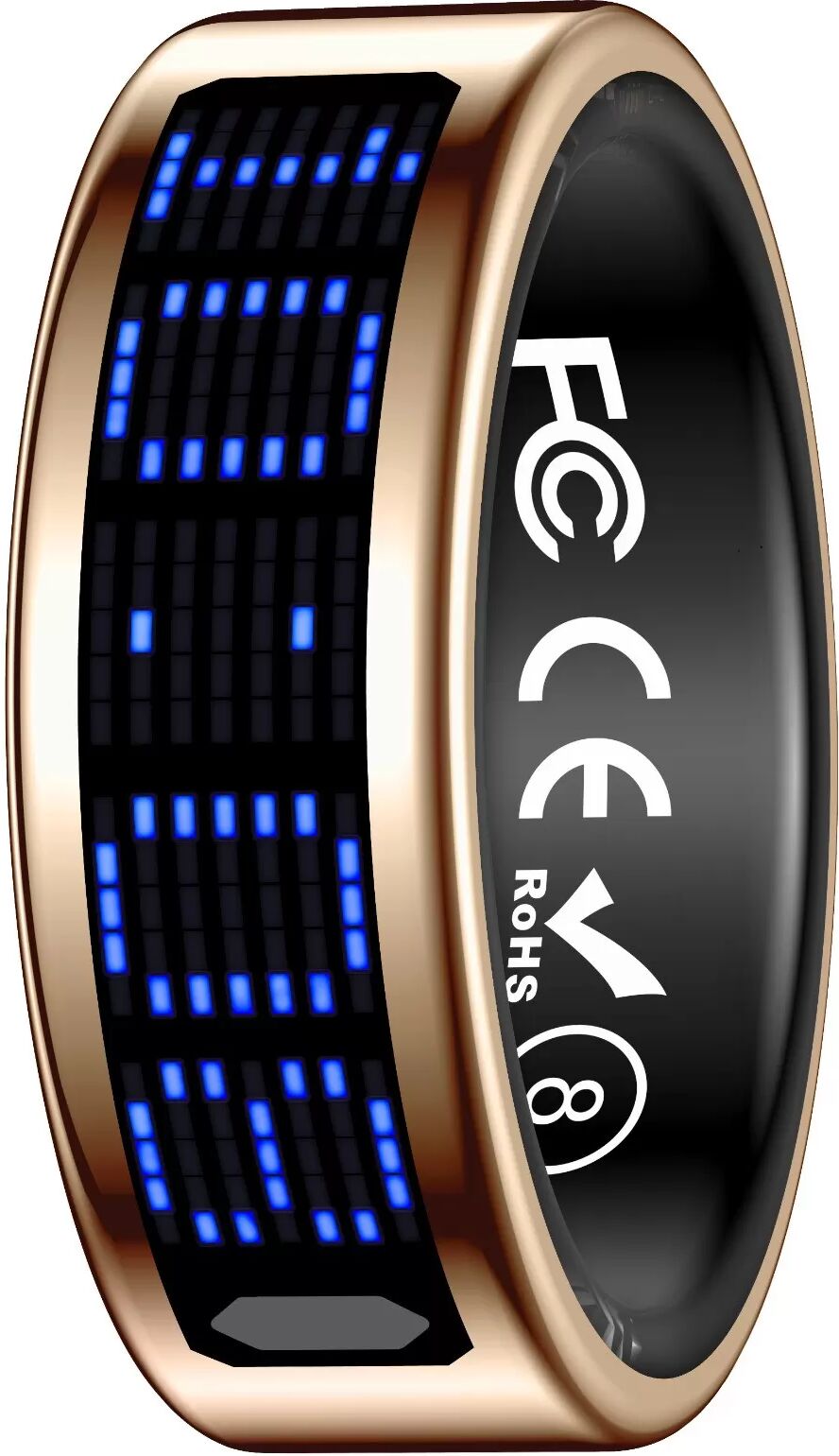 INF Smart Ring mit Display: Touch-Steuerung, Fitness-Tracking und Fernbedienung Roségold 13