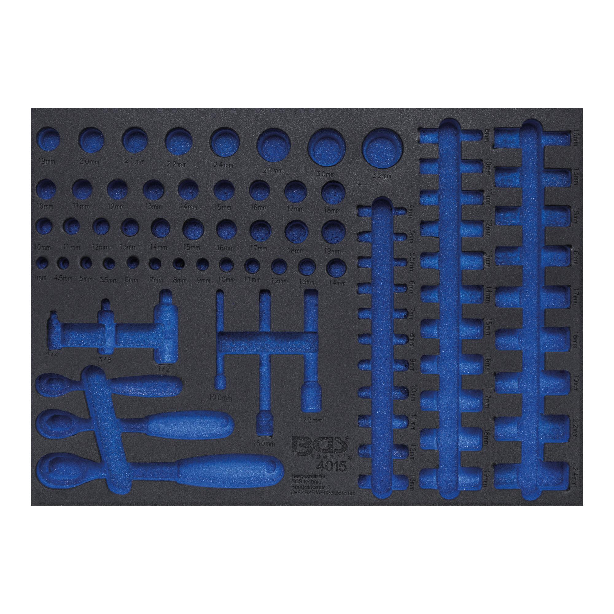 BGS Werkstattwageneinlage 3/3 4015-5, leer, für Art. 4015 ; BGS technic)