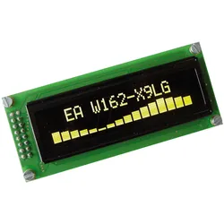 EA W162-X9LG - Display OLED, 2x16, 85x36mm, gelb
