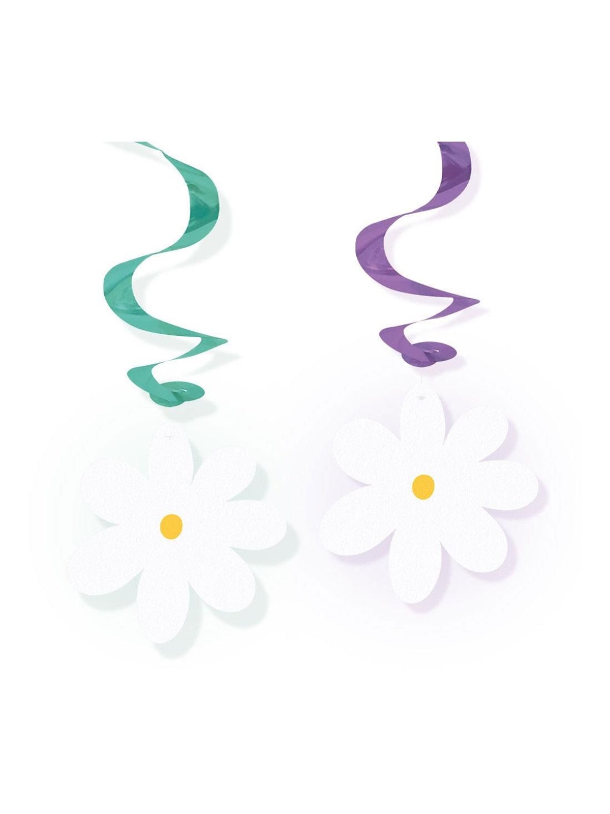 Globos Hanging Decoration Daisies Swirls - 4 pcs.
