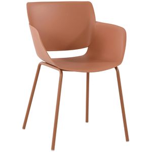 CLP Gartenstuhl Alpena, 324280, Kunststoff, Niedriglehner, terracotta
