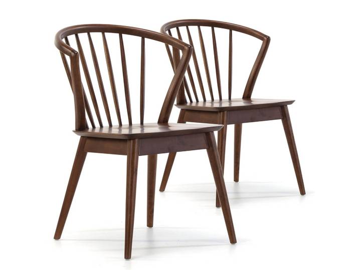 STUHL 2er-Set Mura Nussbaum Farbe