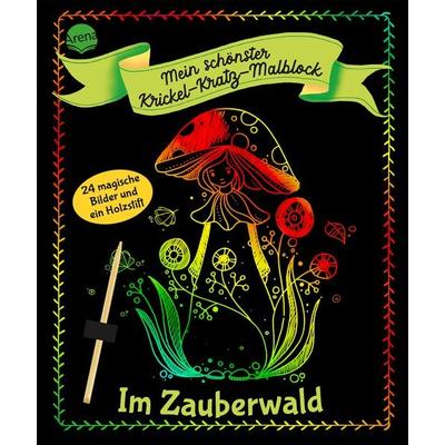 Mein schönster Krickel-Kratz-Malblock. Im Zauberwald