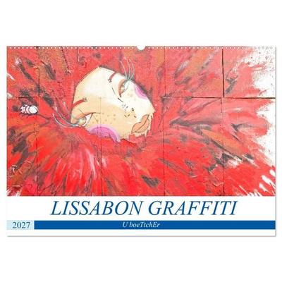 LISSABON GRAFFITI (Wandkalender 2027 DIN A2 quer), CALVENDO Monatskalender