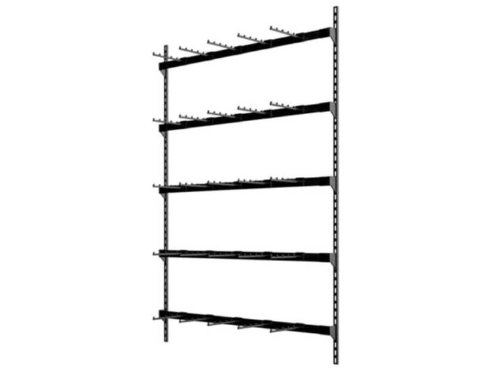 4- Oder 5-stufiges Wandmontiertes BH-Präsentationsregal Mit 20 Haken Organizer Für Dessous Spielzeug Halsketten Socken Präsentationsregal Für Boutiquen Einzelhandelsgeschäfte(Black-a,150x150cm)