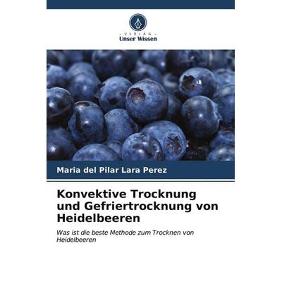 Konvektive Trocknung und Gefriertrocknung von Heidelbeeren, Taschenbuch von María del Pilar Lara Pérez, Verlag Unser Wissen, 978-620-6-90790-9