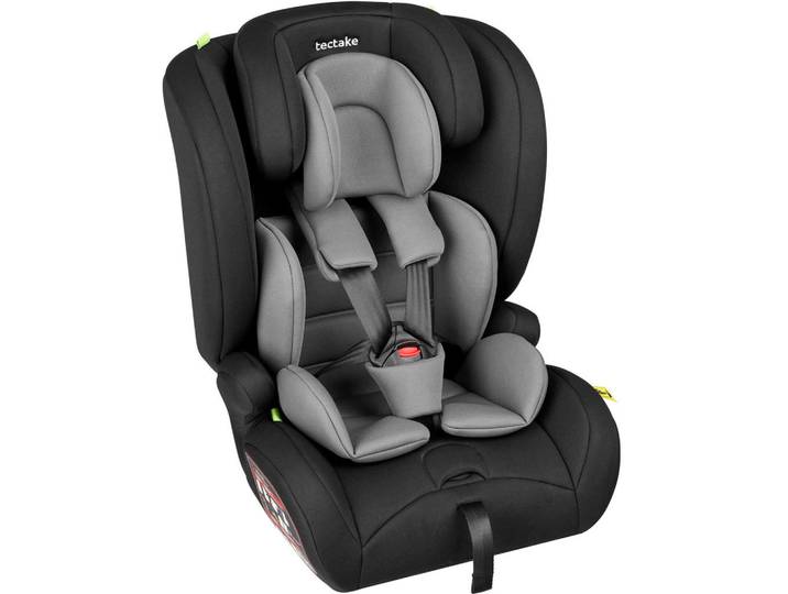 tectake Autositz Emely, ab 15 Monaten von 76 bis 150 cm, Belastbarkeit 36 kg, dunkelgrau/schwarz, Dunkelgrau, Schwarz, Kunststoff, 48x74x48 cm, Baby on Tour, Kindersitze, Kindersitze I-Size 76-150cm