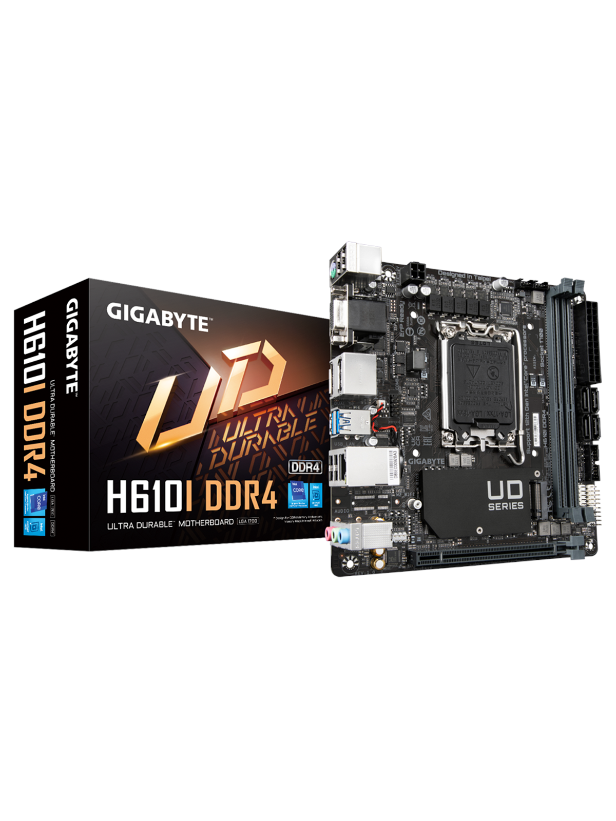 GIGABYTE H610I DDR4 Mainboard - Intel H610 - Intel LGA1700 - DDR4 RAM - Mini-ITX