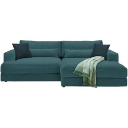 Ecksofa Fabiona rechts Petrol