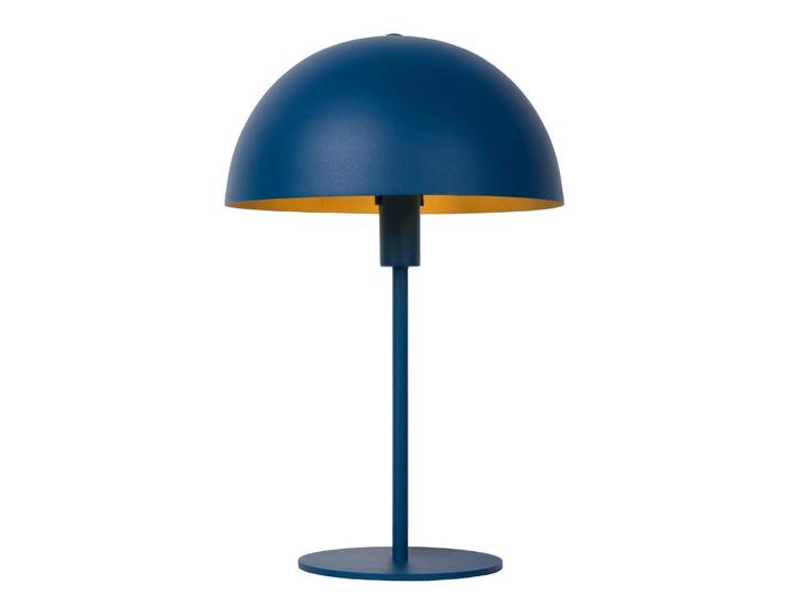 Lampe de table métal bleu