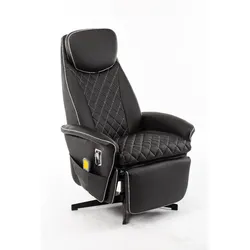Happy Home Massagesessel mit 8 Motoren und Heizfunktion – Schwarz