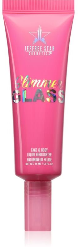 Jeffree Star Cosmetics Glimmer Glass Face & Body Highlighter liquid highlighter for body and face shade Glistening Gold 45 ml