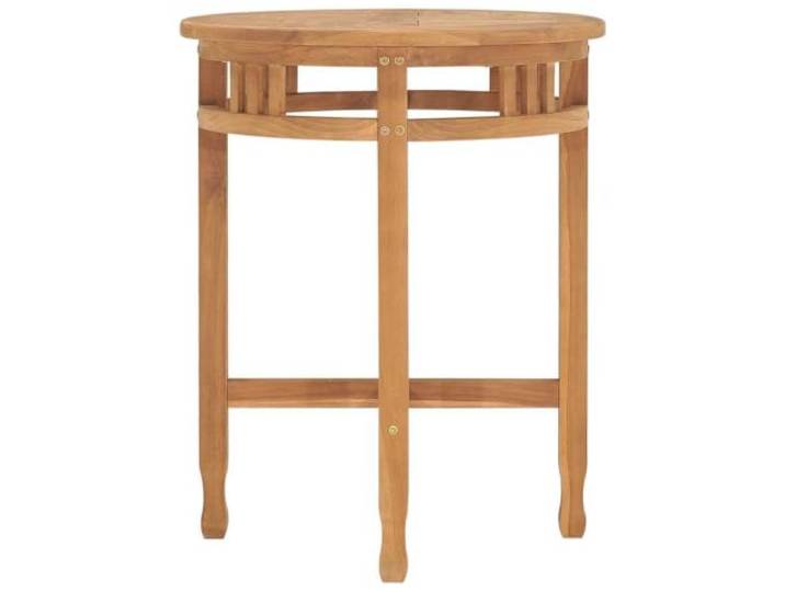 Bistrotisch aus massivem Teakholz, 60 x 75,5 cm, widerstandsfähig Massives Teakholz, fein geschliffen, Oberfläche auf Wasserbasis, robust, elegant, einfache Reinigung, Montage erforderlich