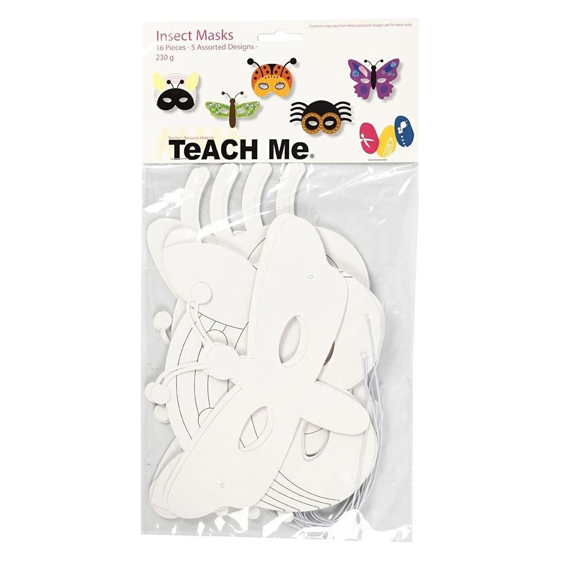 Creativ Company Insectenmaskers Karton, 16st. (230 g/m², 16x) (5060063810928)