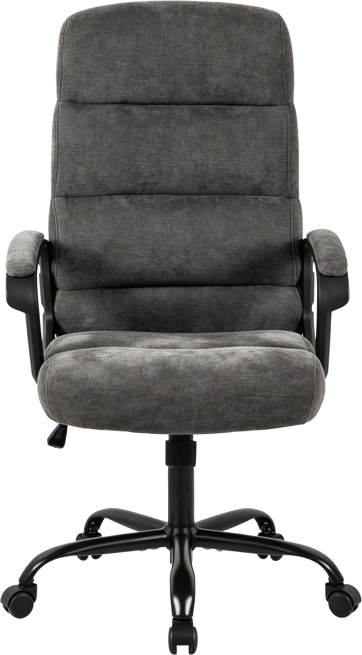 Chefsessel GOODPRODUCT "GRAYSON", grau (anthrazit), B:61cm T:64cm, Stühle, Chefsessel, Bürostuhl, komfortable Polsterung, Wippfunktion anthrazit B/H/T: 61cm x 64cm, Microfaser