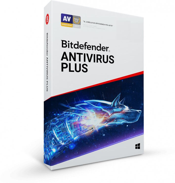 Bitdefender Antivirus Plus 5 Dispositivi 1 Anno Solo Windows