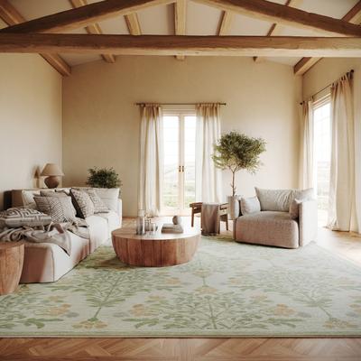 Nuloom Loreva Floral Transitional Washable Area Rug