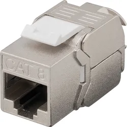 GOOBAY 61129 - Keystone Modul RJ45 Buchse Cat.8.1 STP, GHMT zertifiziert