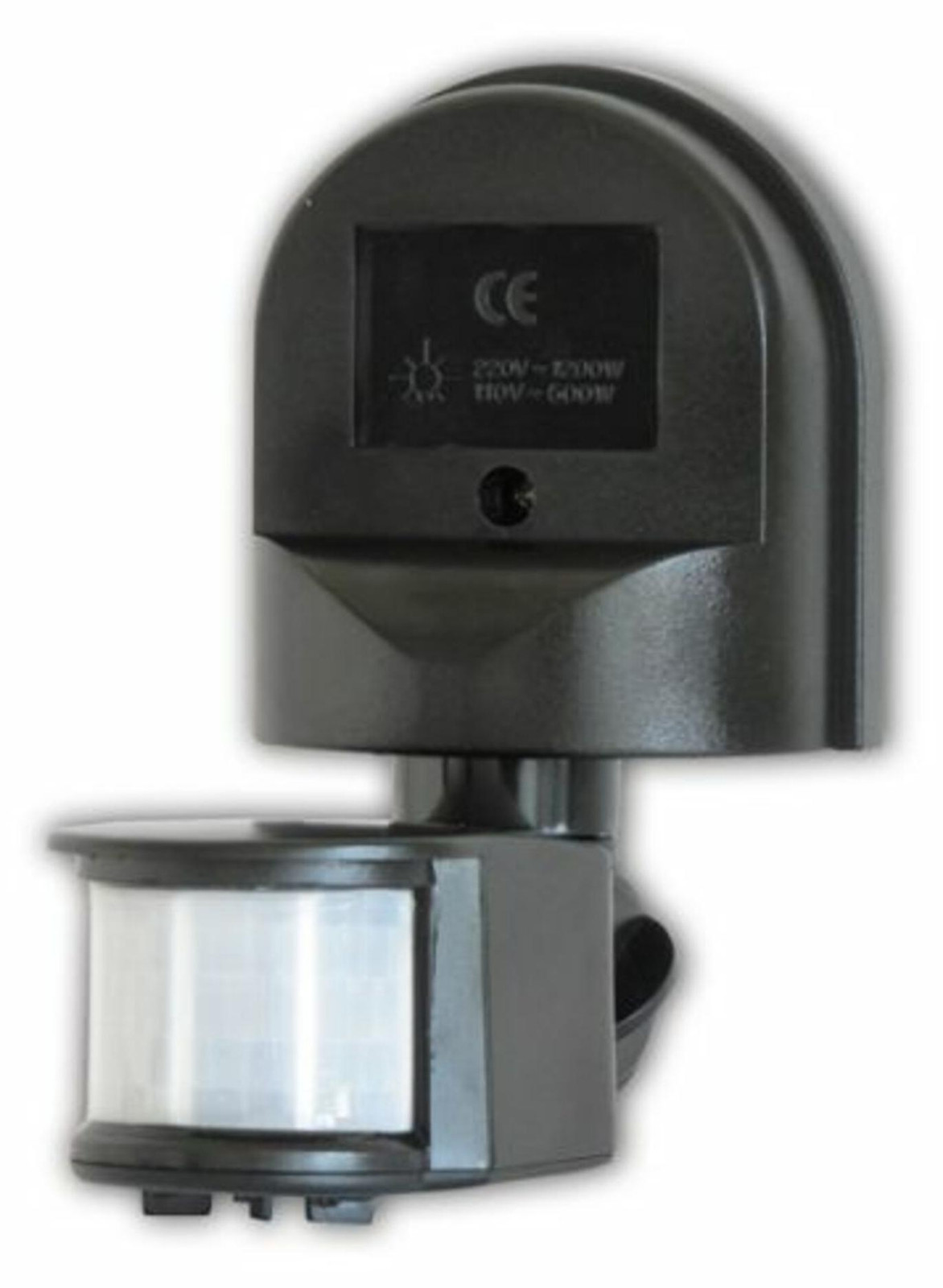 Elektrobock LX16 Bewegingsmelder, zwart, IP44, geschikt voor grotere ruimtes