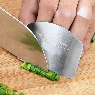 Safe Slice Stainless Steel Finger Guard For Cutting & Chopping Protection Safe Slice Stainless Steel Finger Guard For Cutting & Chopping Protection