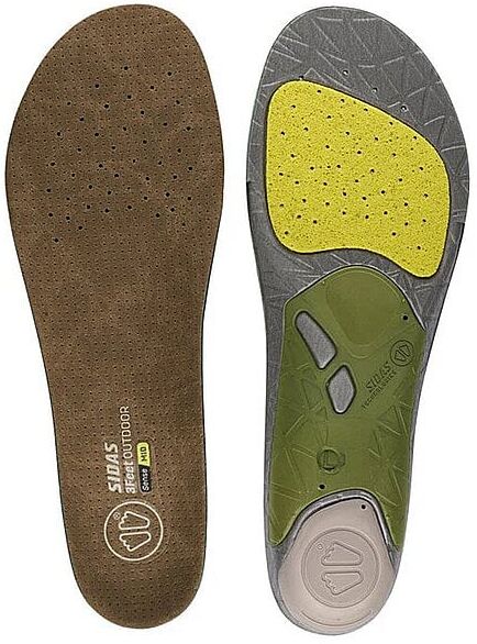 SIDAS Einlegesohlen fürs Wandern - 3Feet Outdoor Mid grün   46-48 B
