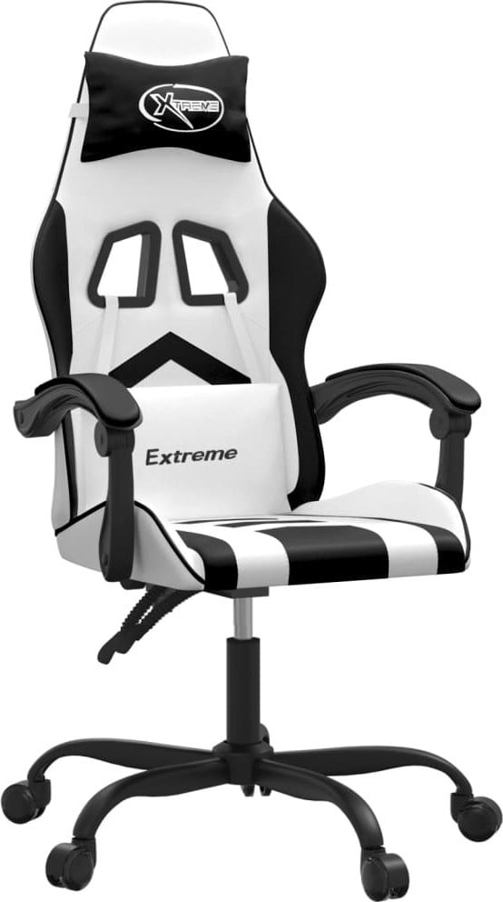 Syfax Gamestoel wit en zwart