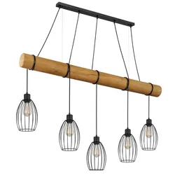 Hängeleuchte BERTI (LBH 140x16x150 cm) - schwarz - LBH 140x16x150 cm