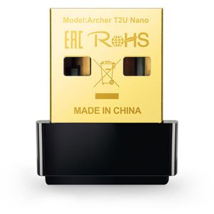 TP-Link WLAN-Adapter AC600, Archer T2U Nano, Nano, USB 2.0, bis 633 Mbit/s, Wi-Fi 5, 5 GHz & 2,4 GHz, mit Bluetooth