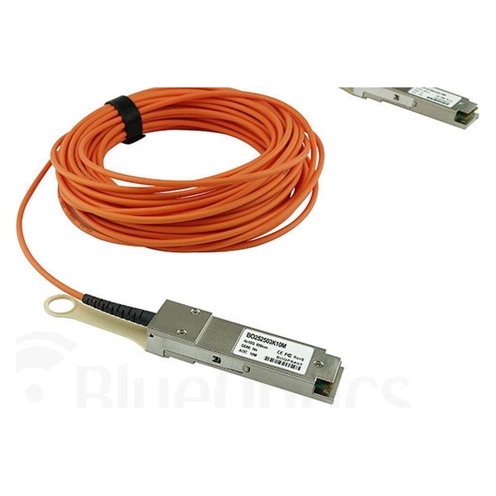 BlueOptics Kompatibles Extreme Networks 40G-AOC-QSFP10M QSFP Aktives Optisches Kabel (AOC), 40GBASE-SR4, Ether (40G-AOC-QSFP10M-BO)