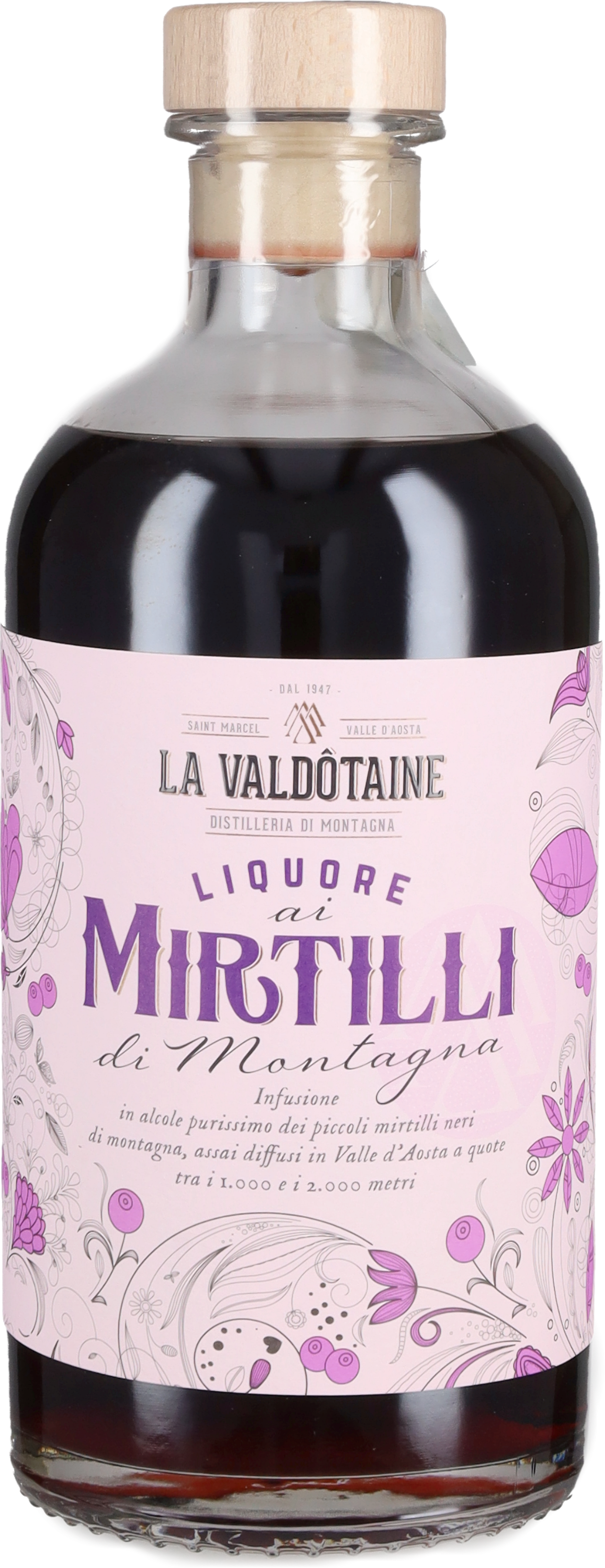 La Valdotaine Liquore ai Mirtilli di Montagna