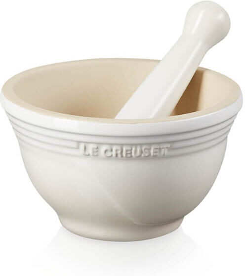 Le Creuset Meringue Stoneware Pestle & Mortar