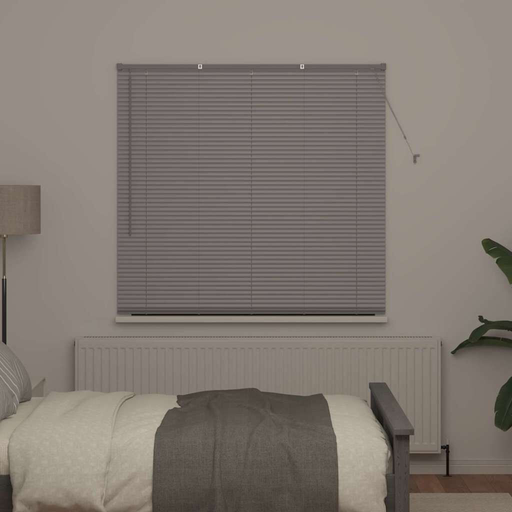 Latitude Run Horizontal/Venetian blind Silver 175cm L x 145cm W