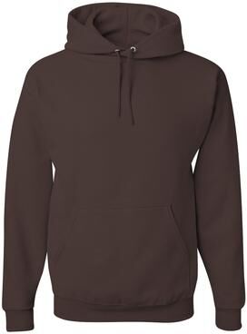 Jerzees 996 NuBlend Pullover Hooded Sweatshirt in Chocolate size 3XL   Cotton Polyester 996MR, 996M