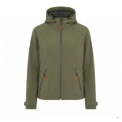 Gardena Damen Softshelljacke mit Kapuze wind- und wasserabweisend Gr. S