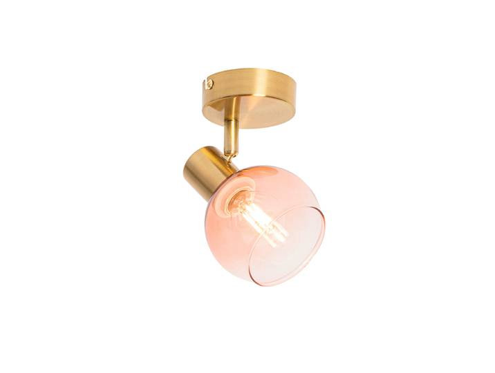 Smart spot goud met roze glas incl. Wifi P45 - Vidro