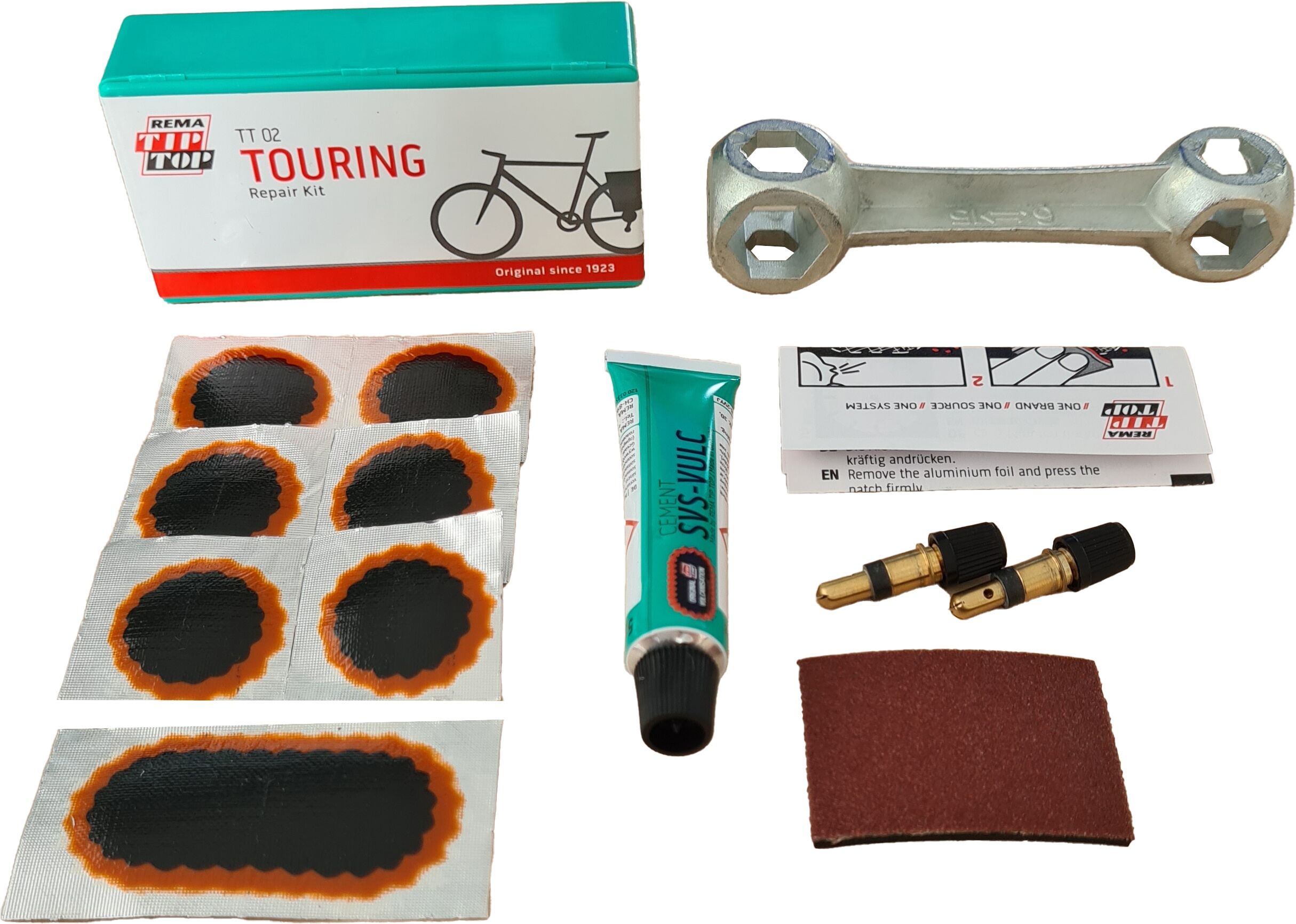 Fahrrad-Reparaturset PROPHETE, weiß (transparent), Reparatur-Sets, 4 Stk.