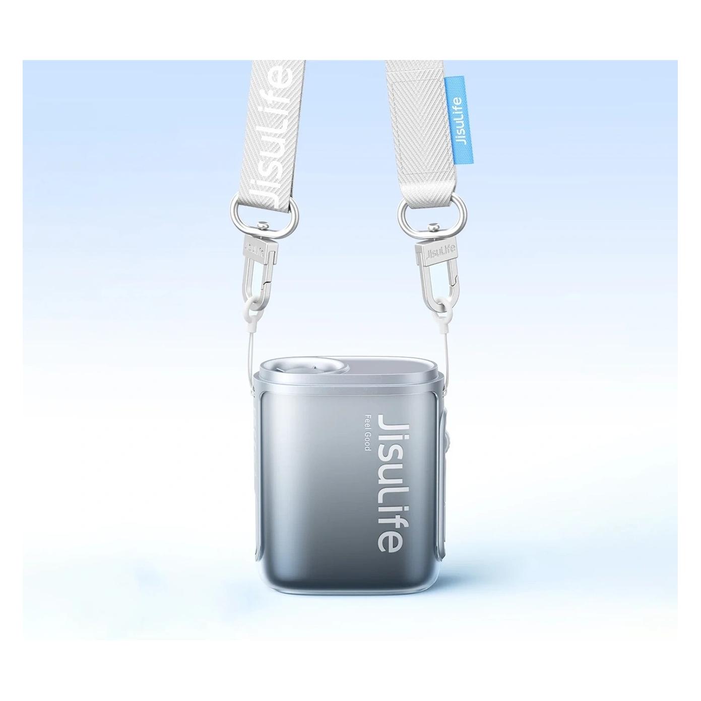 Jisulife Nackenventilator 5 4500mAh Mini-Ventilator mit Trageschlaufe - Schwarz (6975061537502)