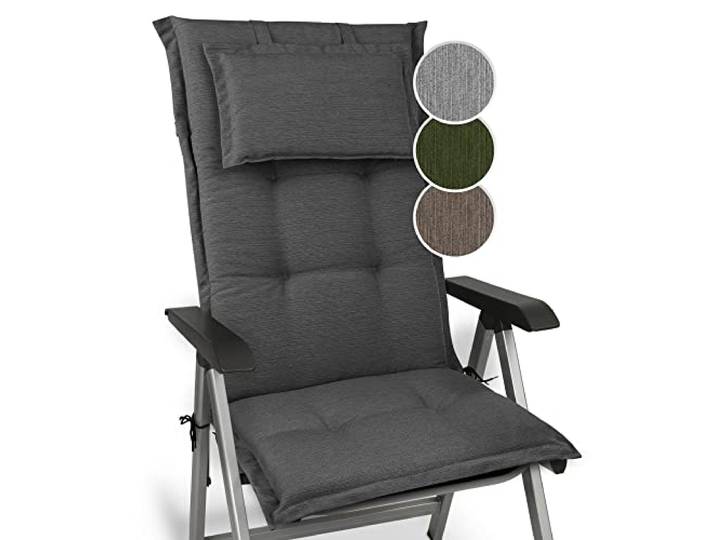 Beautissu Tuinkussen Hoge Rug Zitkussen Stoelkussen voor Tuinstoelen