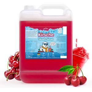 Belissia Slush-Sirup Kirsche, ohne Glycerin, Mischungsverhältnis 1:5, im Kanister, 5 Liter