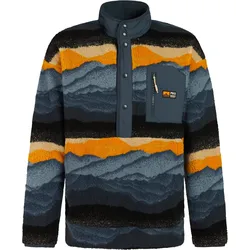 PROTEST PRTBROWSER 1/4 BUTTON Fleece 2027 twilight navy - XL