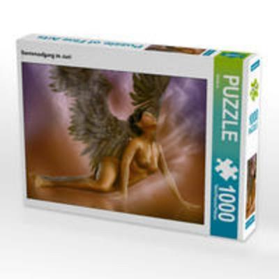 CALVENDO Puzzle Sonnenaufgang im Juni | 1000 Teile Lege-Größe 64x48cm Foto-Puzzle für glückliche Stunden
