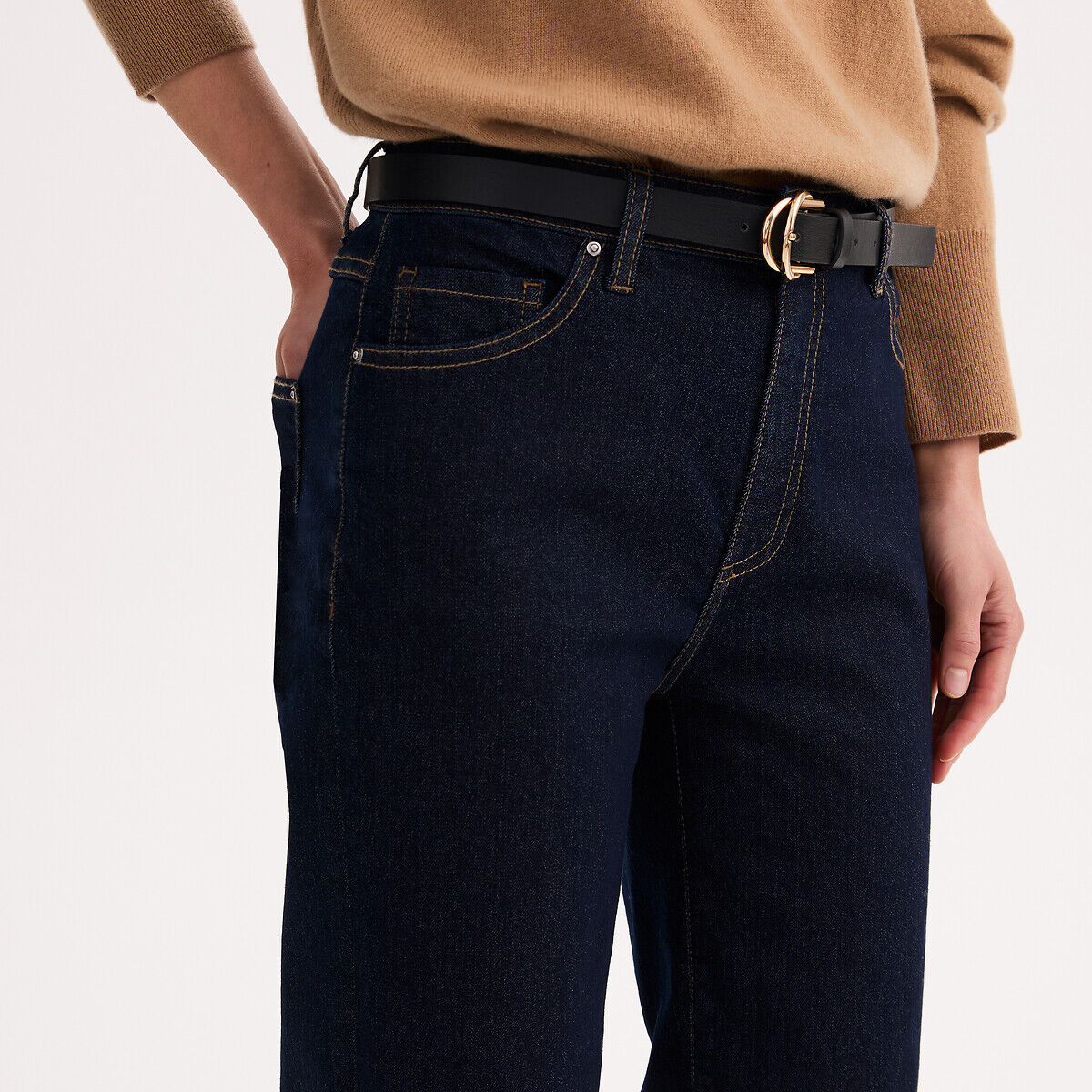 ANNE WEYBURN Jean cropped stretch, 5 poches