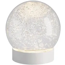 Sompex LED-Tischleuchte Glamor Bauble Kunststoff Weiß 13 cm
