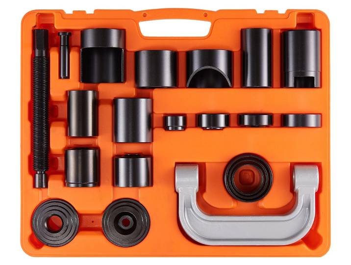 VEVOR Kit d'extracteur de joint à rotule de 21 pièces\, 520 x 430 x 90 mm Kit universel d'outils d'extraction de joint à rotule en acier au carbone pour automobile avec boîte d'extracteur de joint à rotule